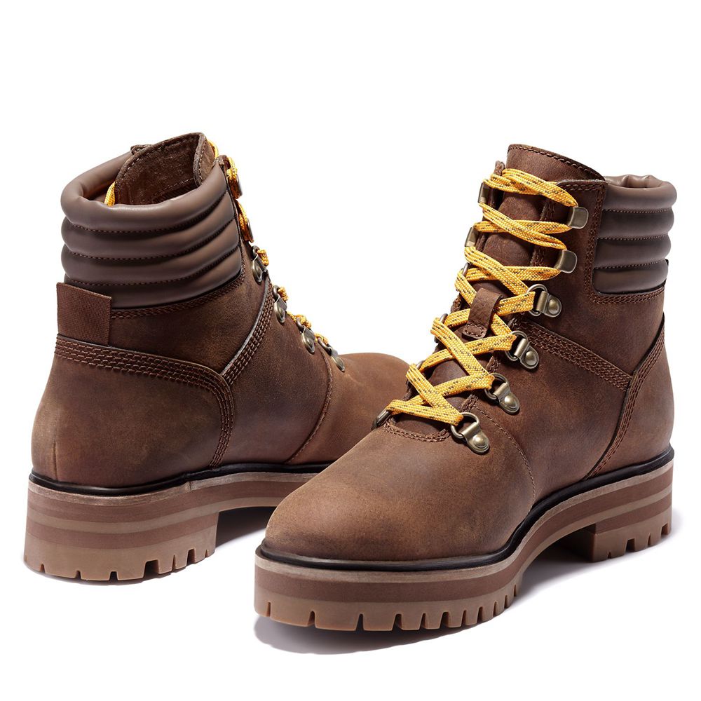 Botas Con Cordones Timberland Mujer London Square Marrones - Chile ZDC-534296